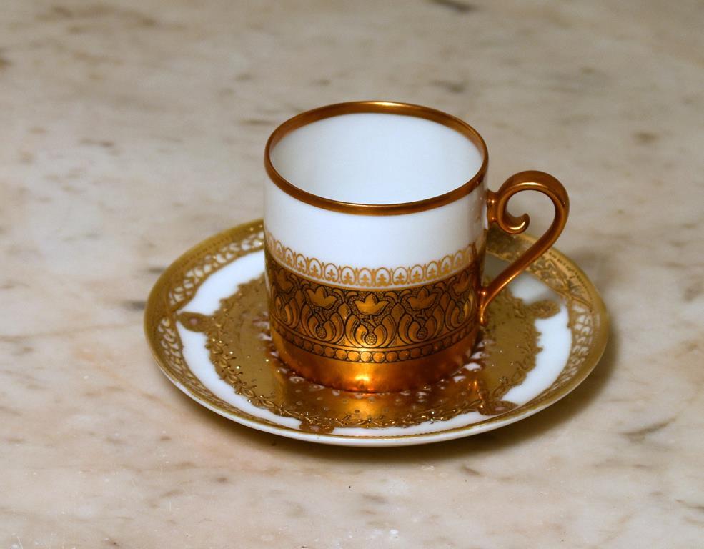 Antique Bavaria Tirschenreuth Demitasse Porcelain Cup/Saucer, Made in Germany