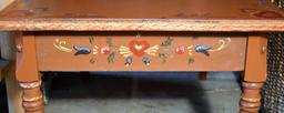 Vintage Hand Painted Coffee Table