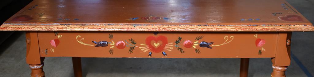 Vintage Hand Painted Coffee Table