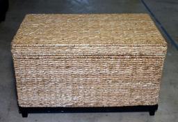 Jute / Sea Grass Footed Storage Trunk