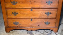 Antique 19th C. Diminutive Cherry Chippendale Style Four Drawer Chest