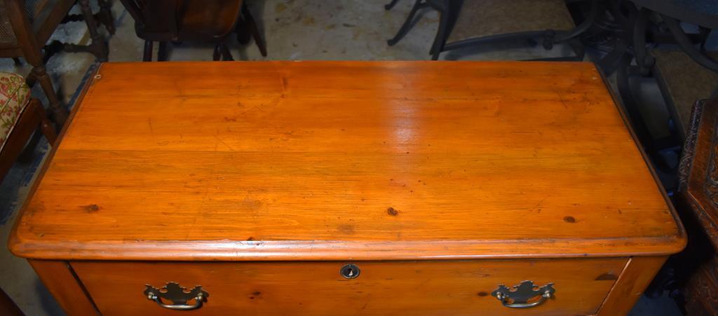 Antique 19th C. Diminutive Cherry Chippendale Style Four Drawer Chest