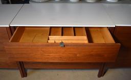 Pair of Vintage Mid-Century Florence Knoll Dressers in Walnut