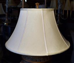 Pair of Contemporary Urn Form Table Lamps