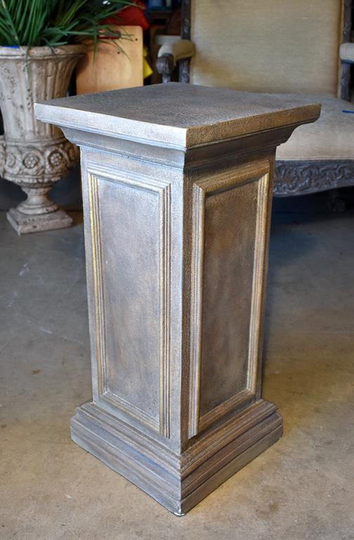 Contemporary Plaster Material Column Plant Stand