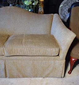 Handsome Hickory Chair Sofa with 8 Accent Pillows