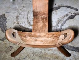 Old Primitive Three Leg Milking Stool