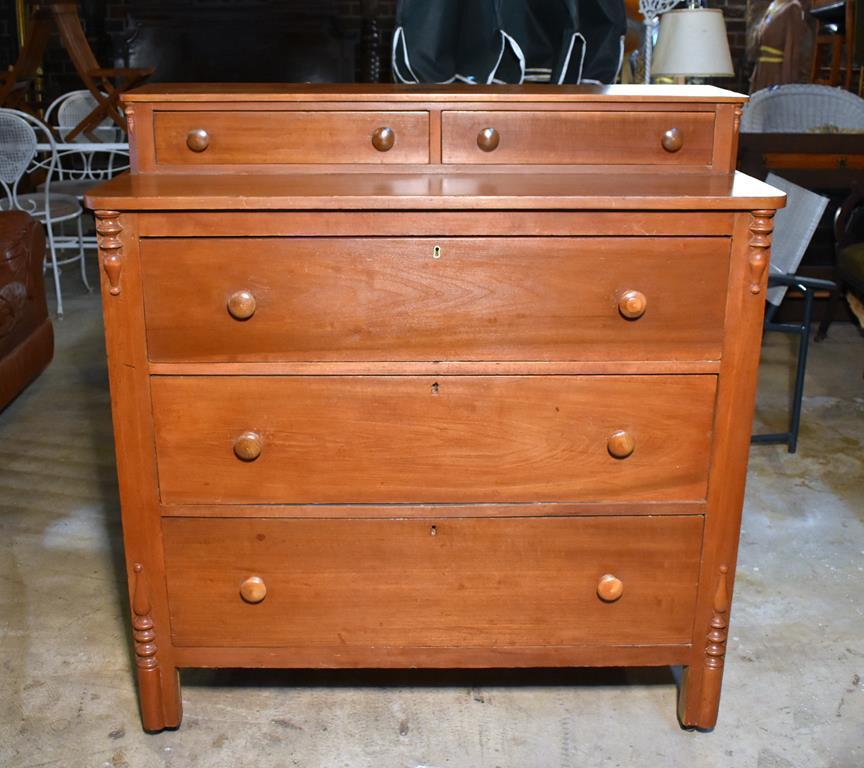 Antique Early 19th C. American Cherry Dresser Chest