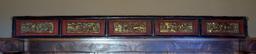 Antique Chinese Carved Giltwood Panel