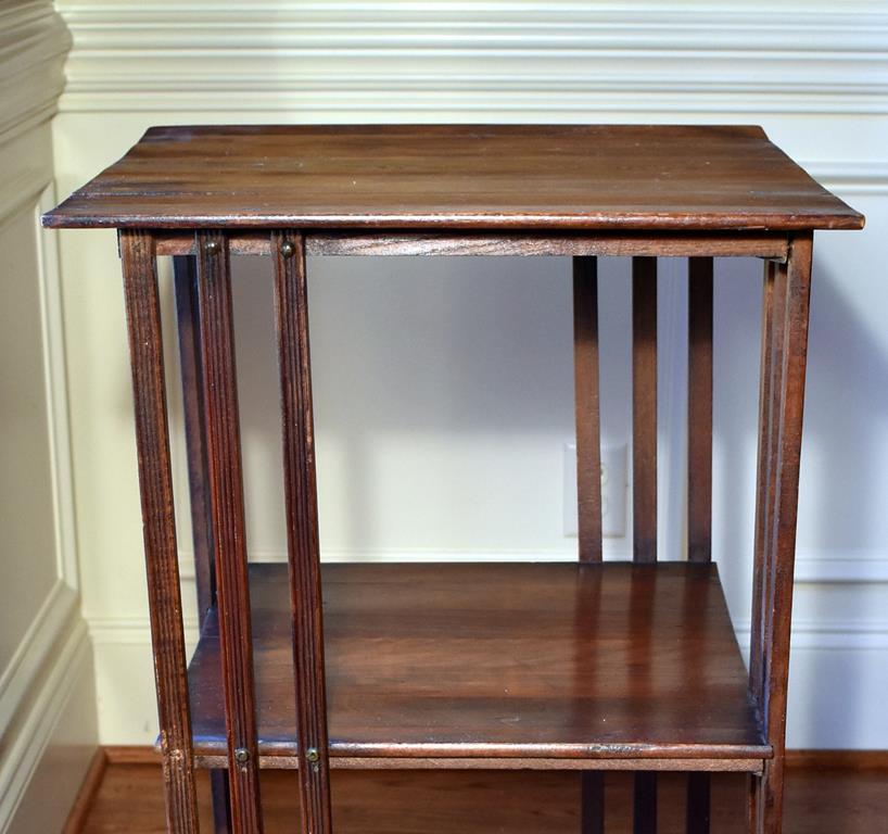 Antique Oak Revolving Bookstand