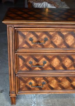 Exquisite Hooker Furniture “Seven Seas” Diamond Parquet Hall/Foyer Commode