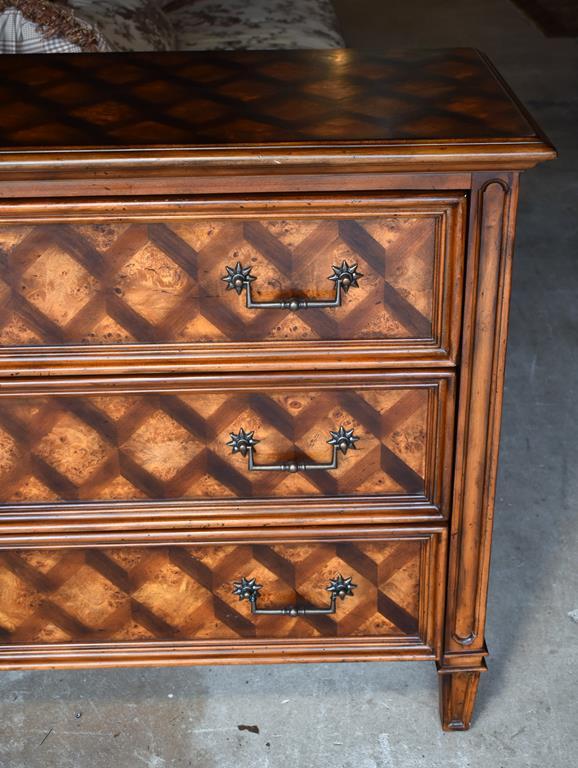 Exquisite Hooker Furniture “Seven Seas” Diamond Parquet Hall/Foyer Commode