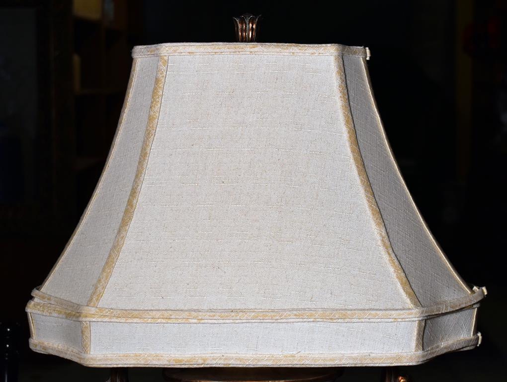 Elegant Gilded Trophy Form Table Lamp