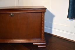 Contemporary Wood Cedar-Lined Blanket Chest