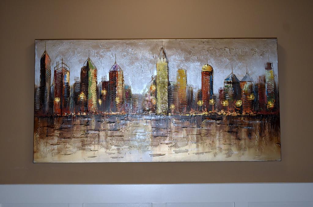 Cityscape Decorative Wall Art on Canvas