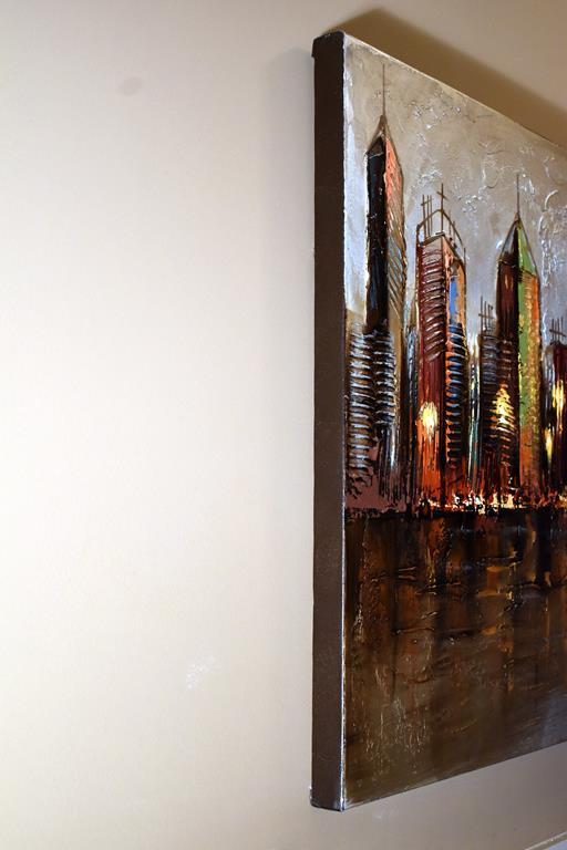 Cityscape Decorative Wall Art on Canvas