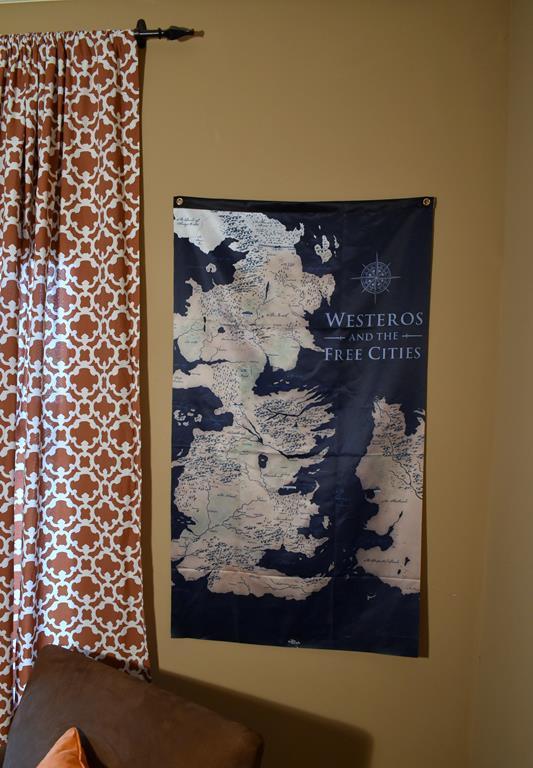 “Westeros And The Free Cities” Cloth Hanging Wall Art