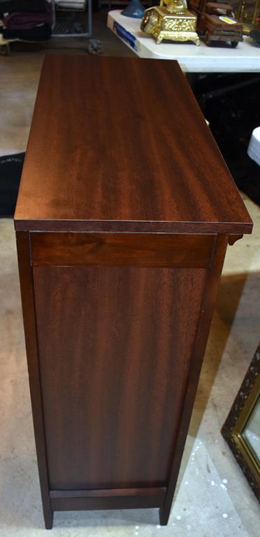 Sturdy Walnut Finish Bookcase, 2 Shelves, Lots 19 & 20 Match