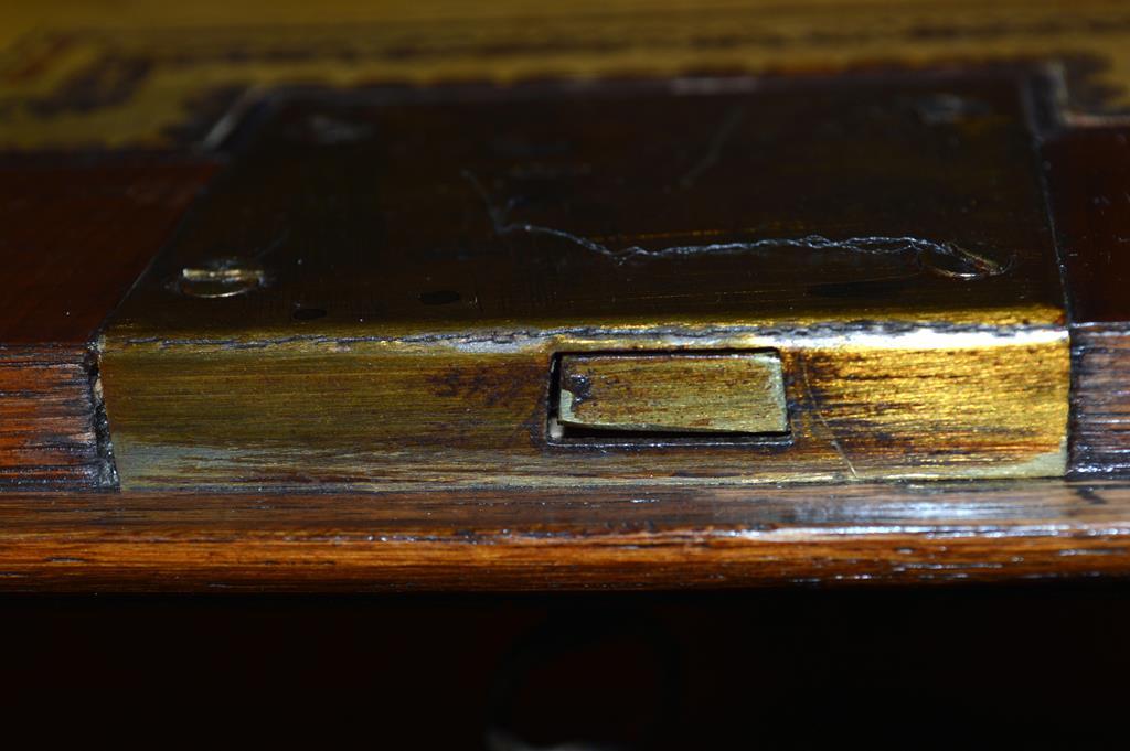 Antique George II Style Walnut & Burl Secretary, Double Bonnet Cornice, Paneled Doors, Bun Feet