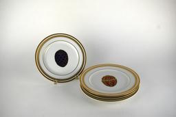 Set of Four Faberge Imperial Collection Salad Plates