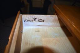 Splendid Vintage Ethan Allen Desk, Hutch and Chest Grouping