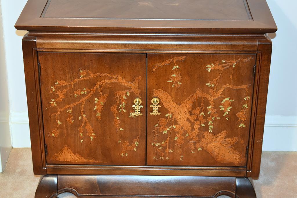 Pretty Vintage Oriental Style Cabinet, USA
