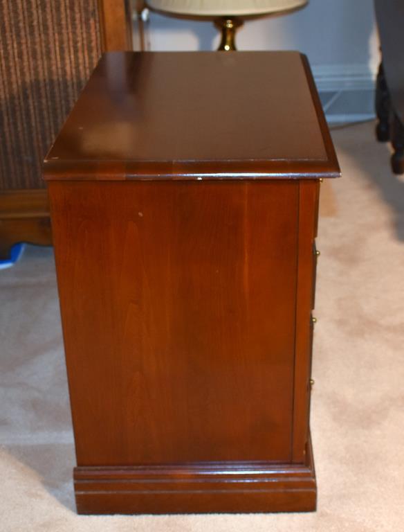 Vintage Cherry Four Drawer Side Table