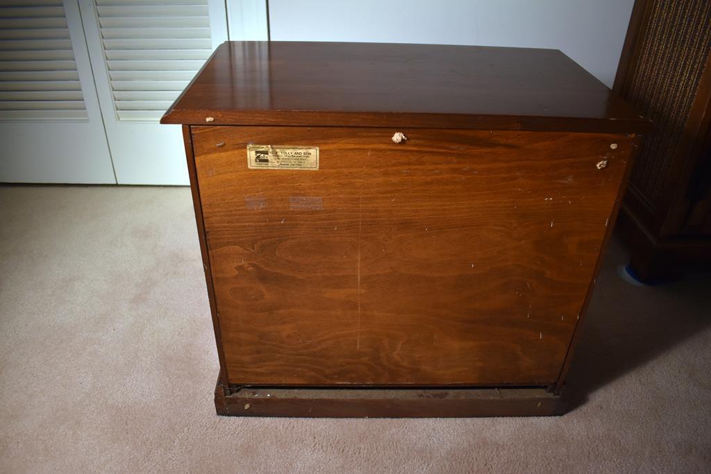 Vintage Cherry Four Drawer Side Table