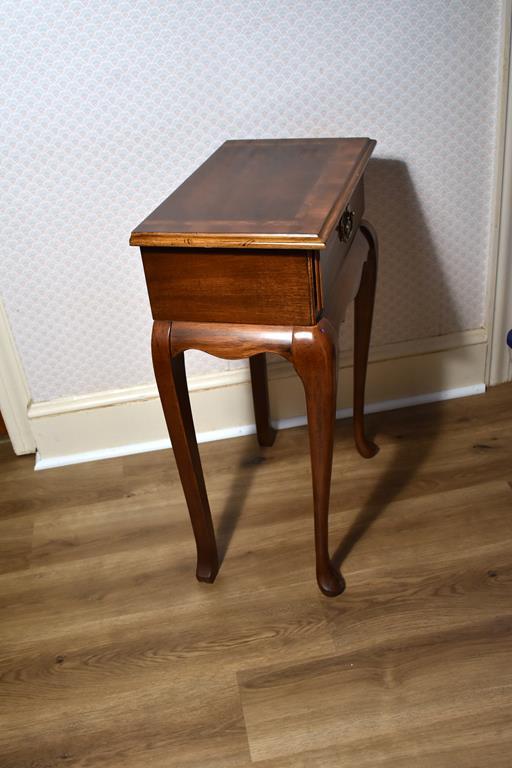 Small Hallway Table by Butler with Inlaid Top