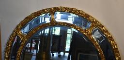 Stunning LaBarge Round Wall Mirror, Made in Italy