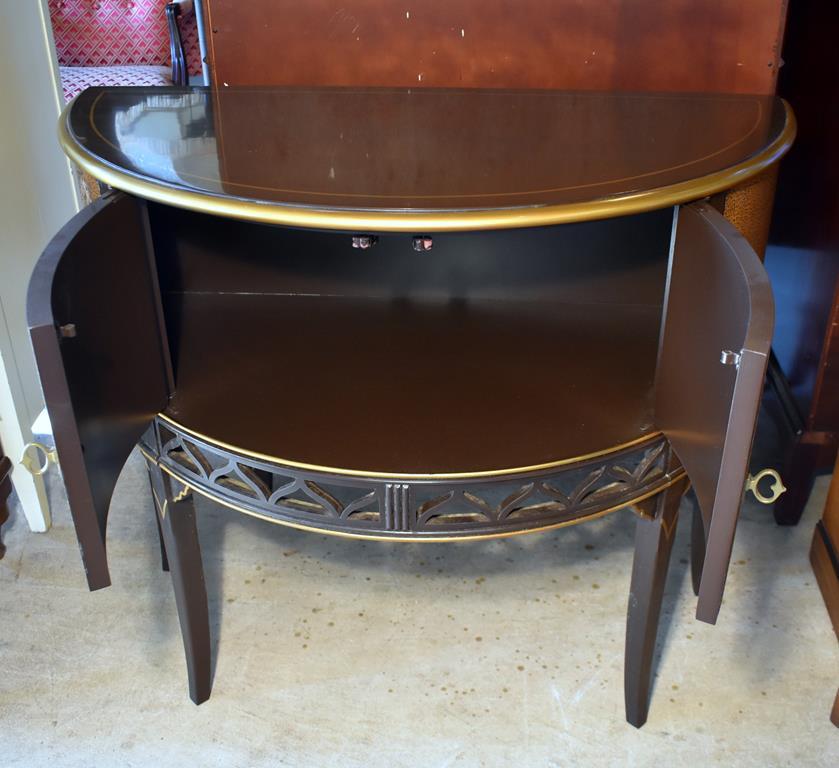 Very Handsome Drexel Heritage Demilune Console
