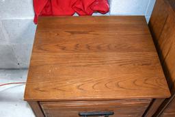 Quality “Ranch Oak” by Brand Furniture Bedroom Two-Drawer Nightstand