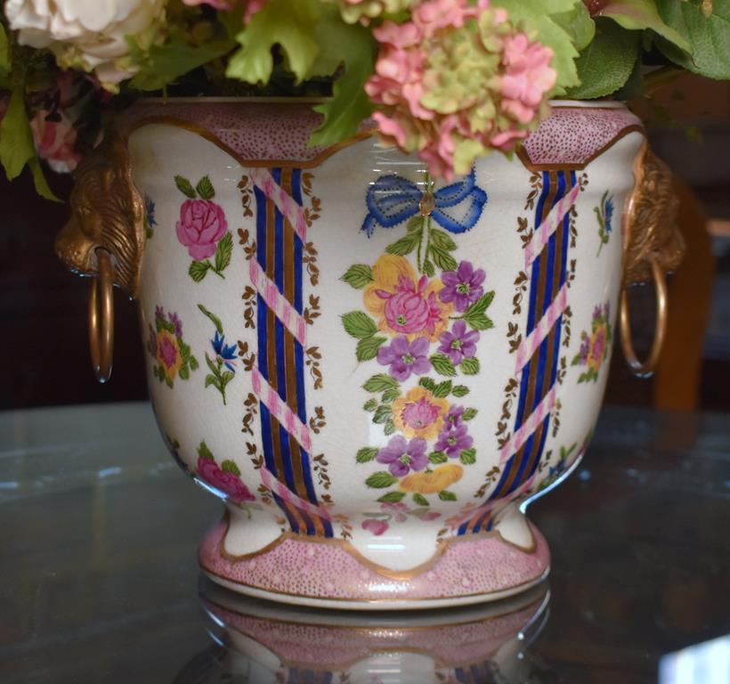 Splendid Large Floral Centerpiece and Vase