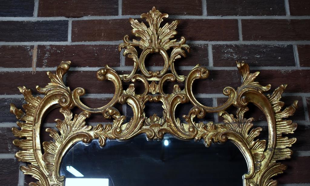 Beautiful Gilded Baroque Pier / Entry Mirror