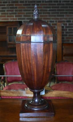 Fine Pair of Antique Edwardian Acorn Mahogany Knife Boxes