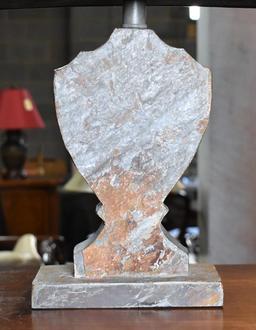 Contemporary Barbara Cosgrove Neutral Slate Stone Lamp