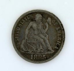 1885 Liberty Seated Dime