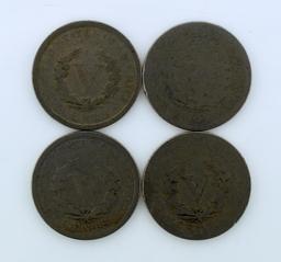 Lot of 25 Liberty Hd / Buffalo Nickels: 1901 (2), 1902, 1903, 1904 (2), 1905 (2), 1906 (3), 1907...