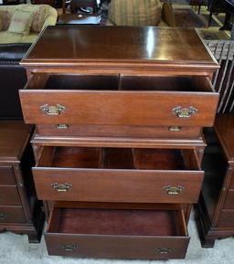 Vintage Mahogany Chest on Chest (2/3) by Continental Furniture