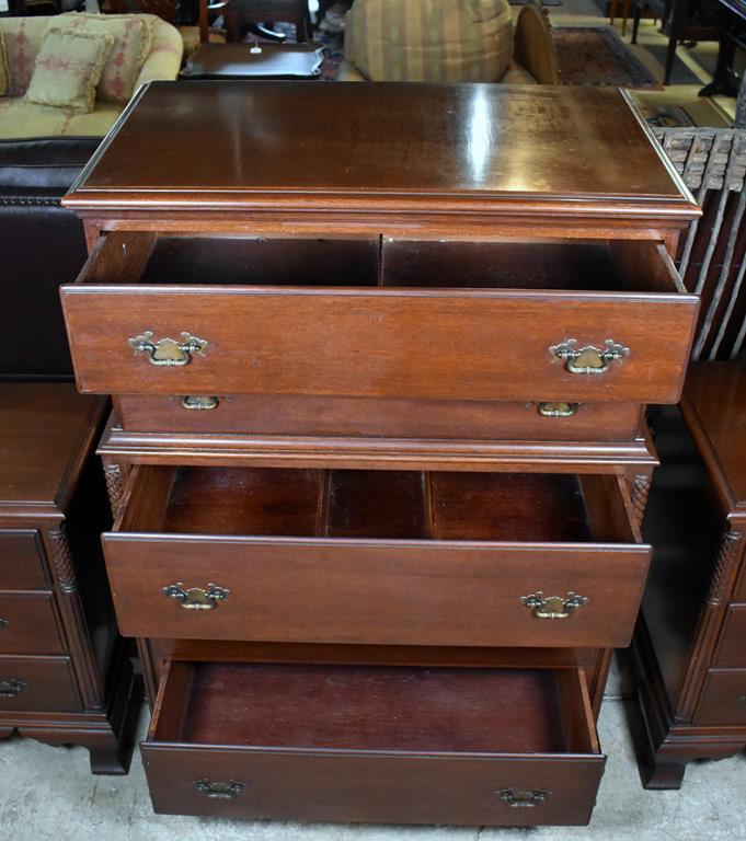 Vintage Mahogany Chest on Chest (2/3) by Continental Furniture