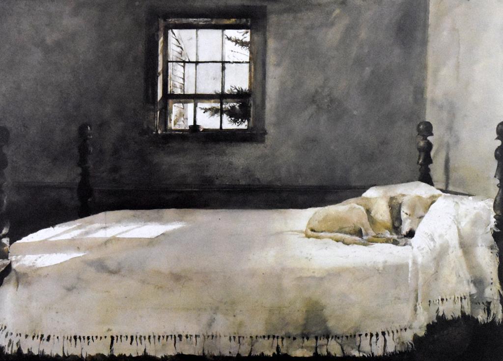 Andrew Wyeth “Master Bedroom” Print, Signed in Print, Nicely Framed