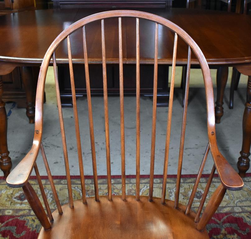 Pennsylvania House Cherry Windsor Chairs: Two Master & Four Side Chairs