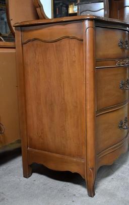 Vintage Bassett Serpentine Front Cherry Double Dresser (Lots 36-39 Match)