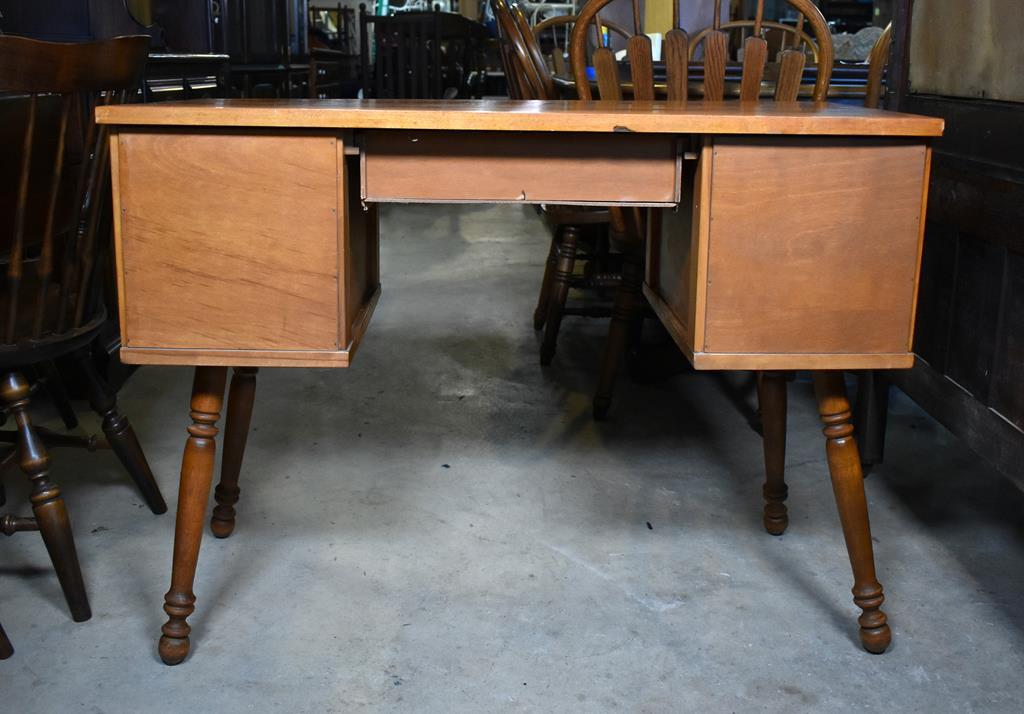 Vintage Cherry Vanity with Turned Legs