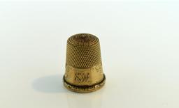 Antique 10K Solid Yellow Gold Thimble