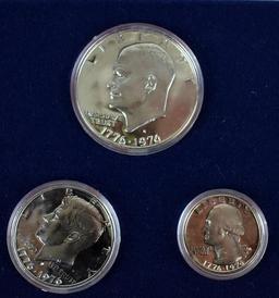 1976 US Mint Bicentennial Silver Coin Proof Set with C of A