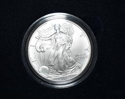 2007 American Eagle One Ounce $1 Silver Proof Coin with C of A