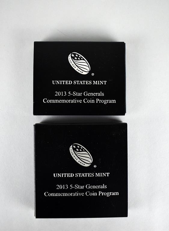 2013 US Mint 5-Star Generals Commemorative Proof Coins: Half-Dollar & Silver Dollar, Lot 13