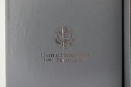 1991 US Mint Prestige Set with COA Folder and Box