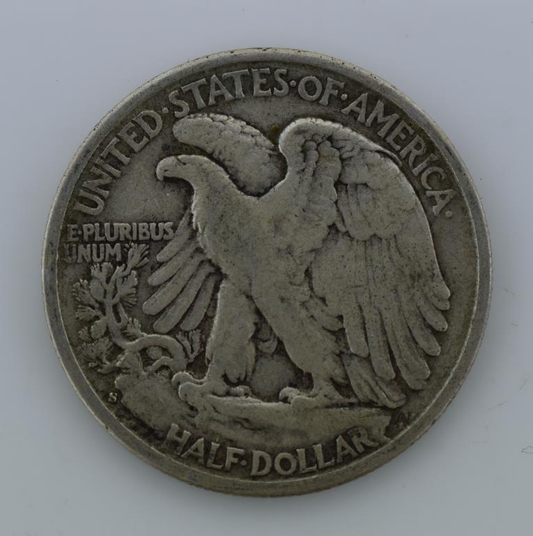 1943-S Liberty Walking Silver Half Dollar